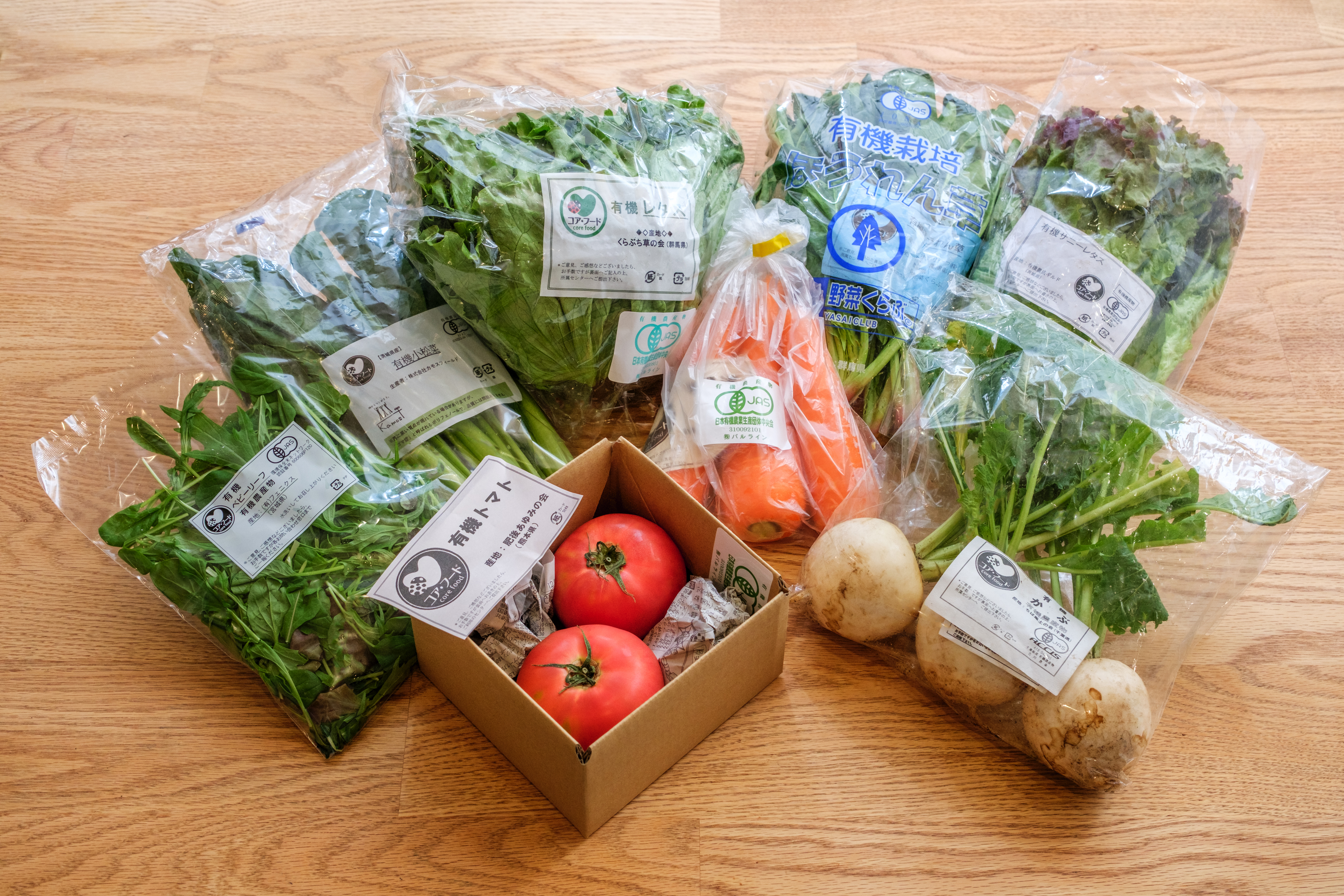 パルシステムのおまかせ有機野菜セット
