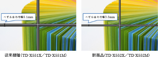 従来機種 TD-X551X TD-X551M 新商品 TD-X552X TD-X552M 